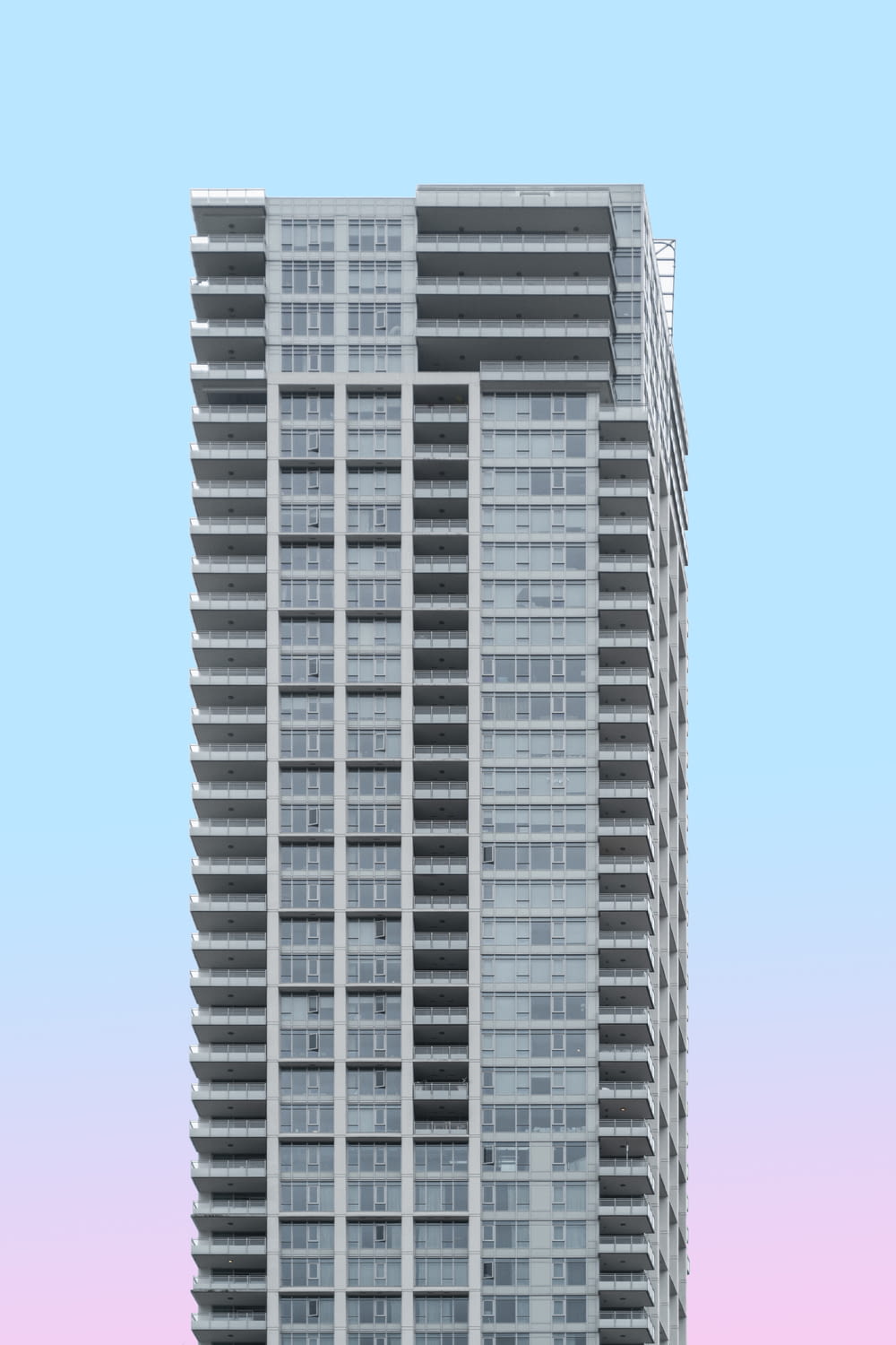 white painted high-rise building