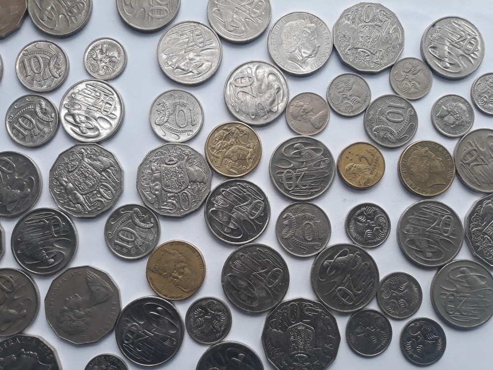 silver and gold coin collection