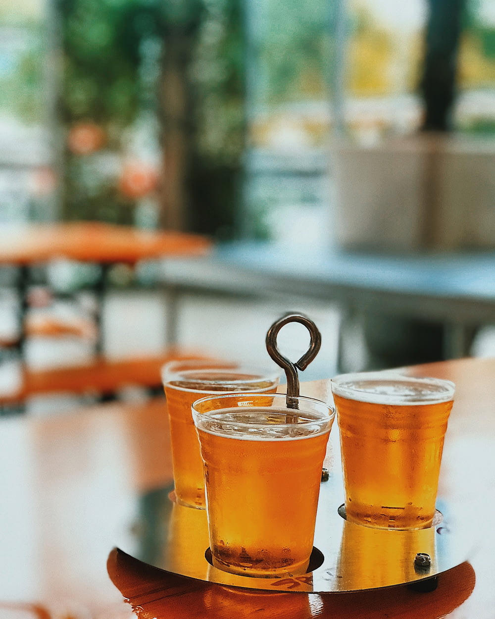 beer in three glasses