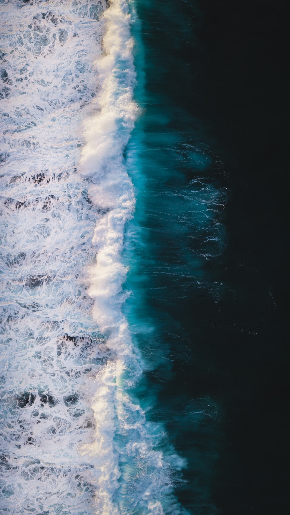aerial view of sea