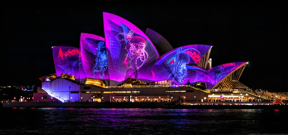 Sydney Opera House at night time