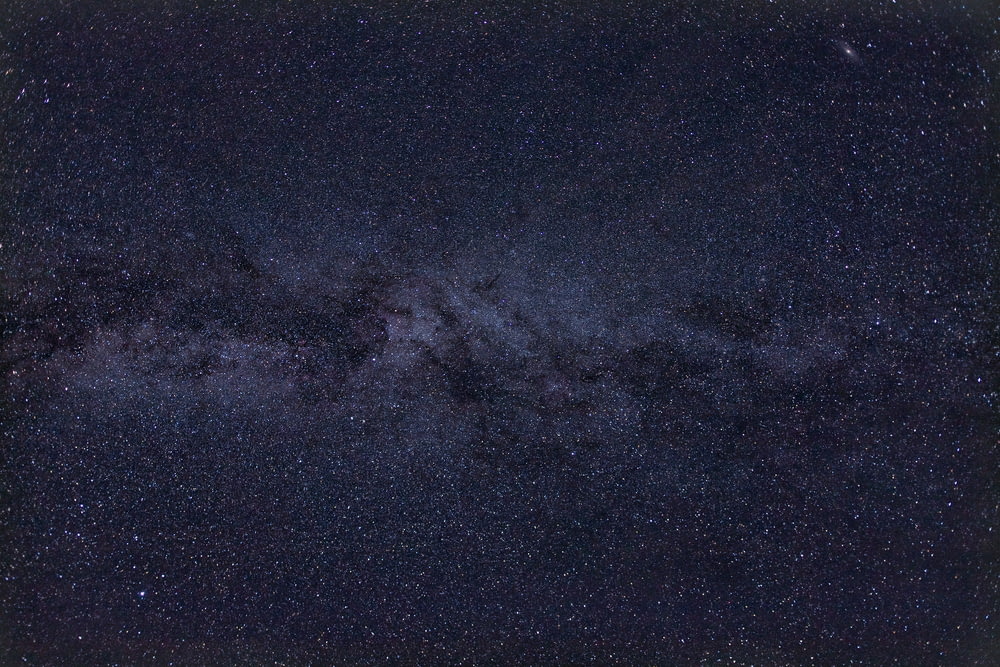 black and blue milky way