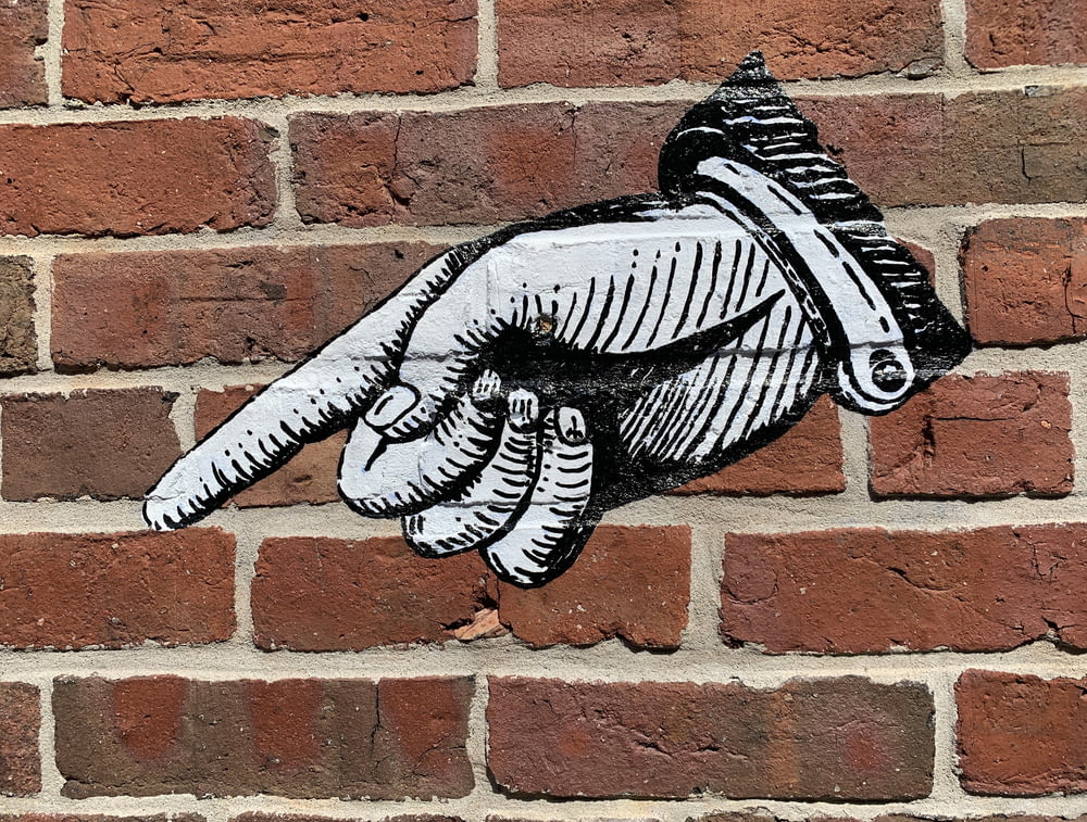 right person's hand graffiti