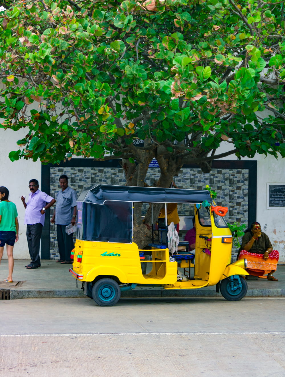 parked auto-rickshaw