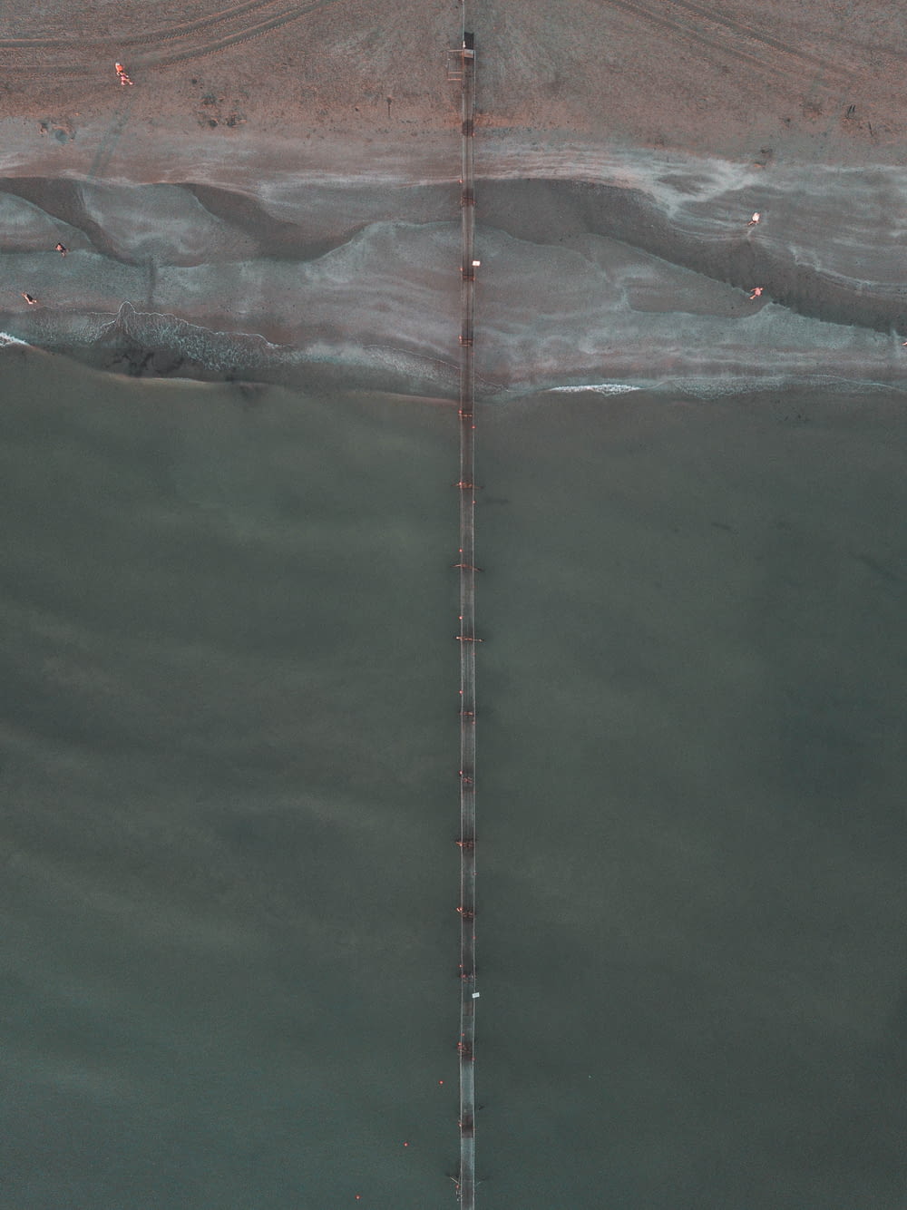 aerial photography of gray beach