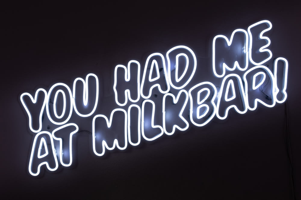 a neon sign that says you had me at my bar