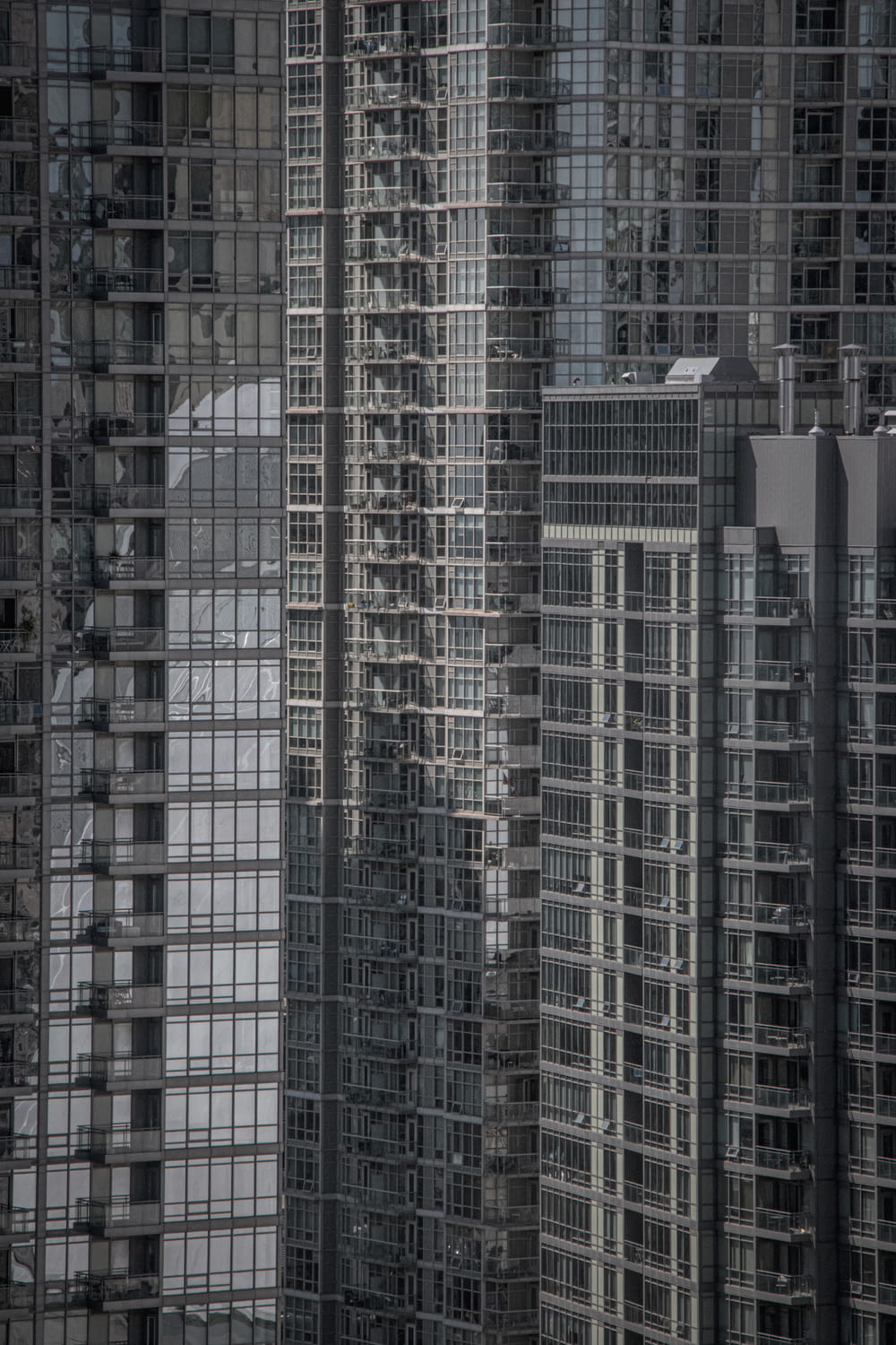 grey high rise buildings