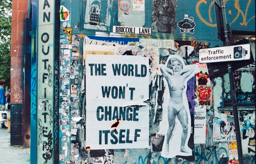 the world won't change itself signae