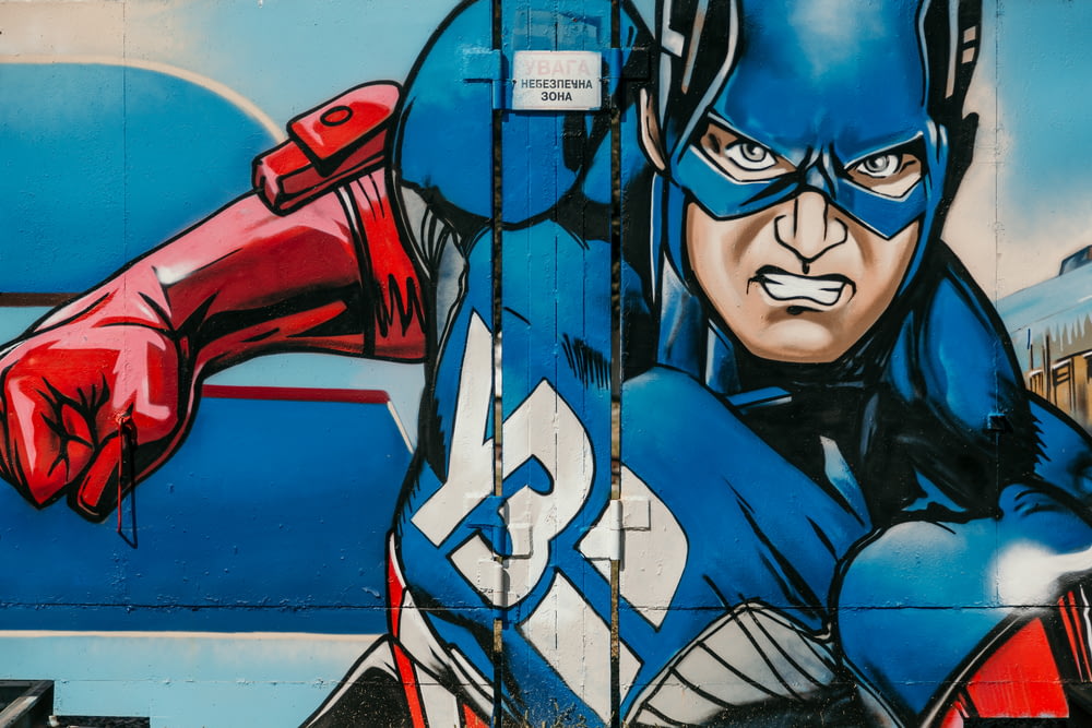 Captain America graffiti