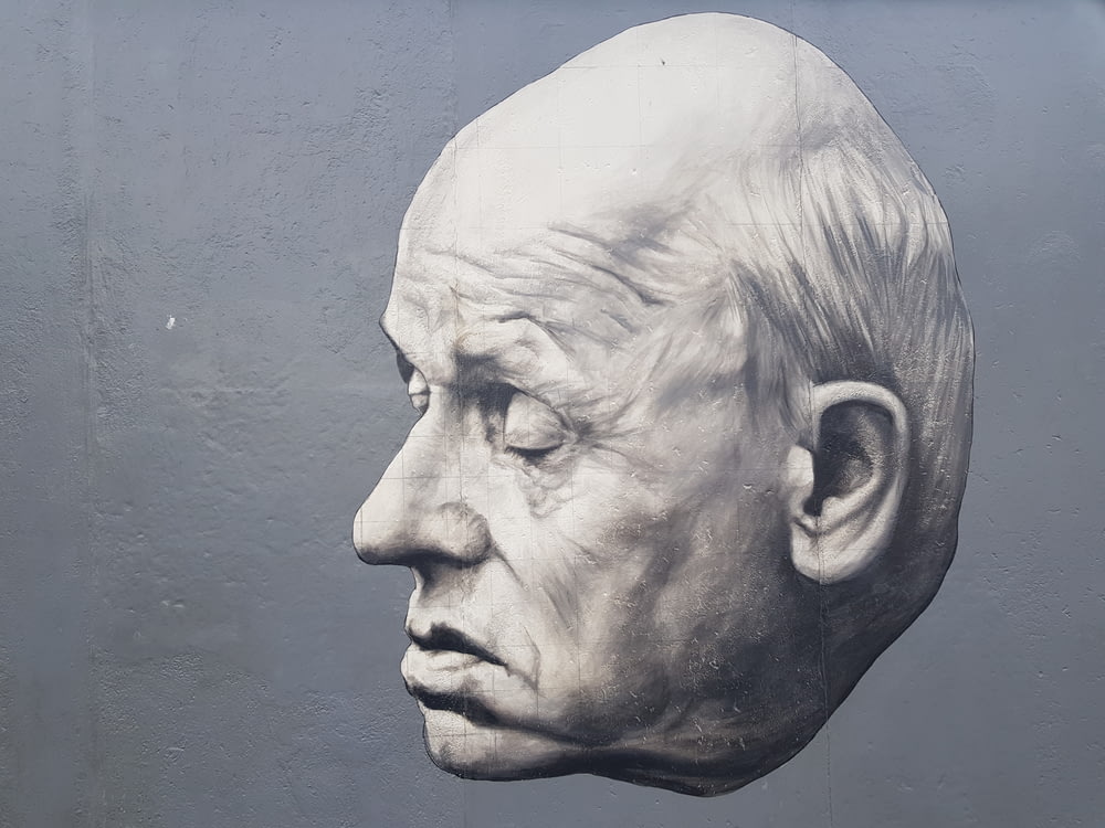 man's head illustration