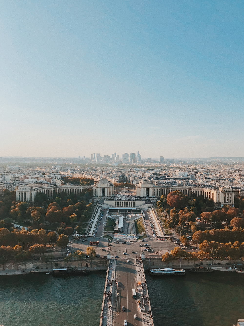 top view of Trocadéro Gardens