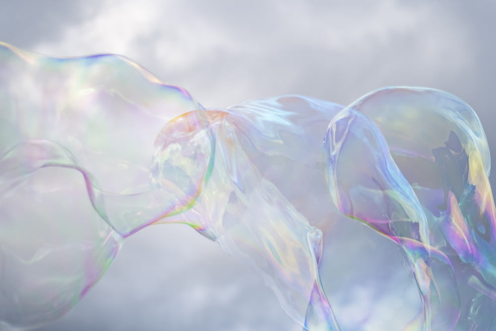 burbujas iridiscentes