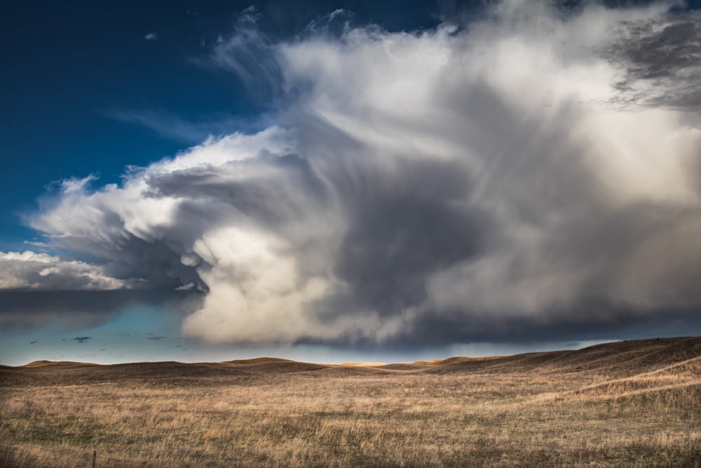 low-angle photography of nimbus clouds