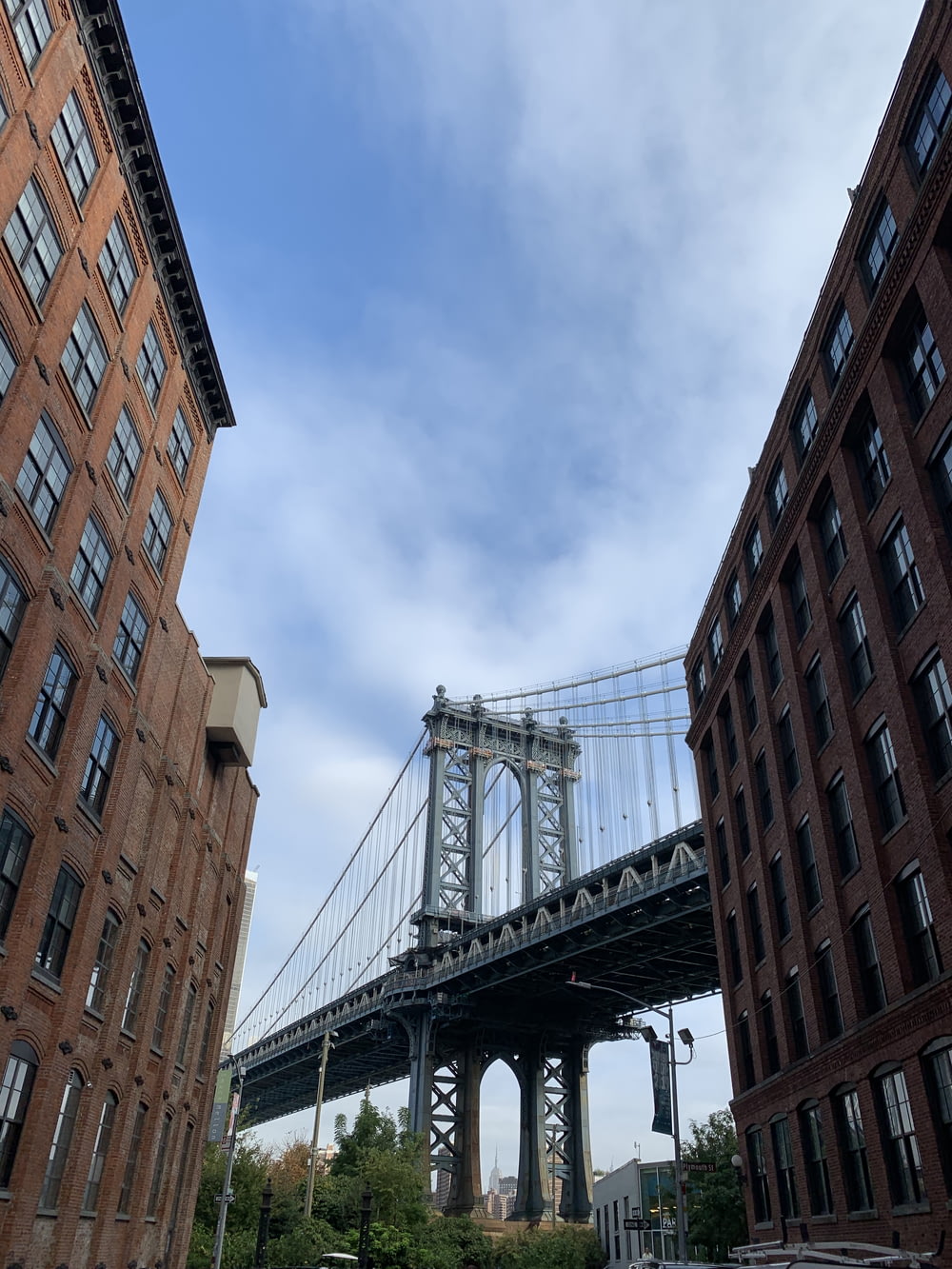 Manhattan Bridge, New York during daytime