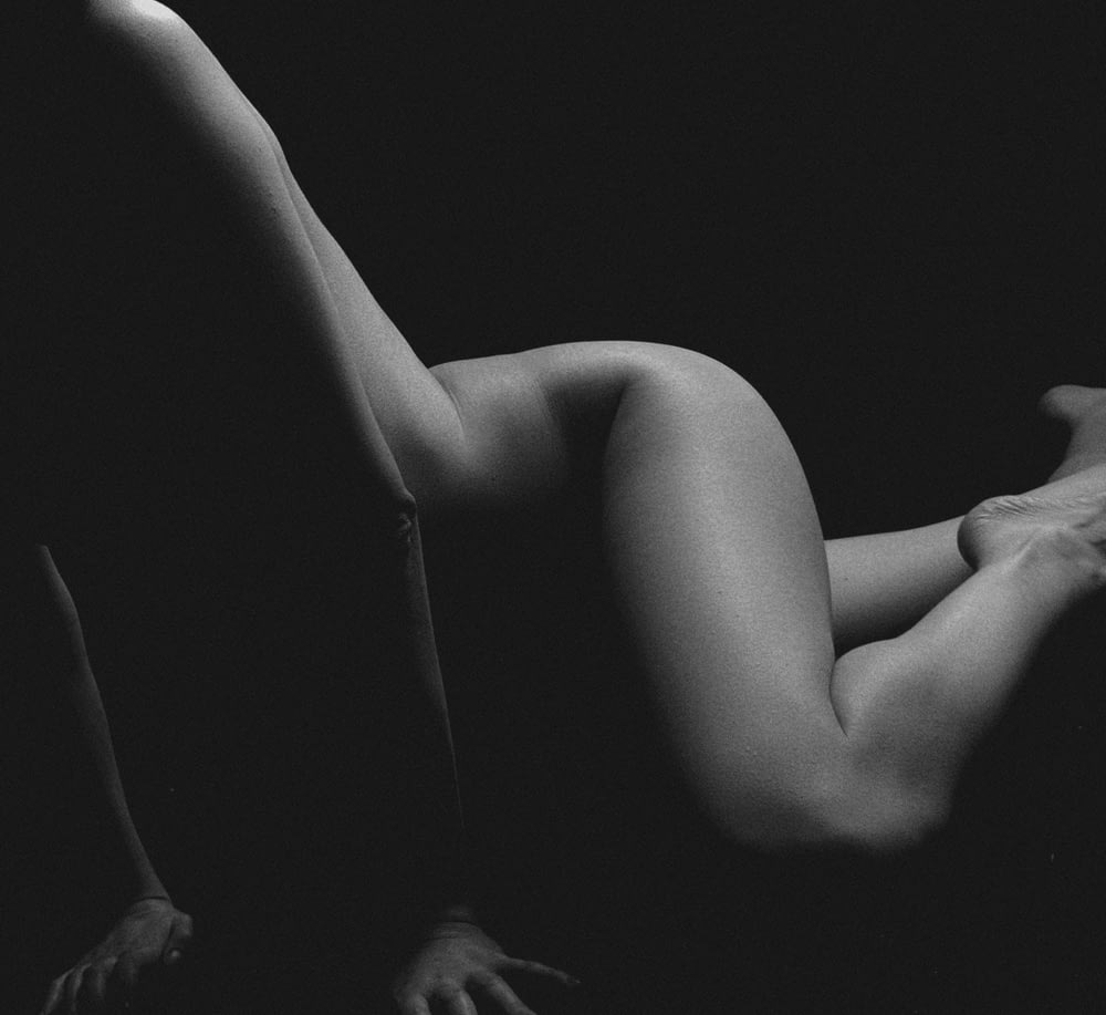 grayscale photography naked person
