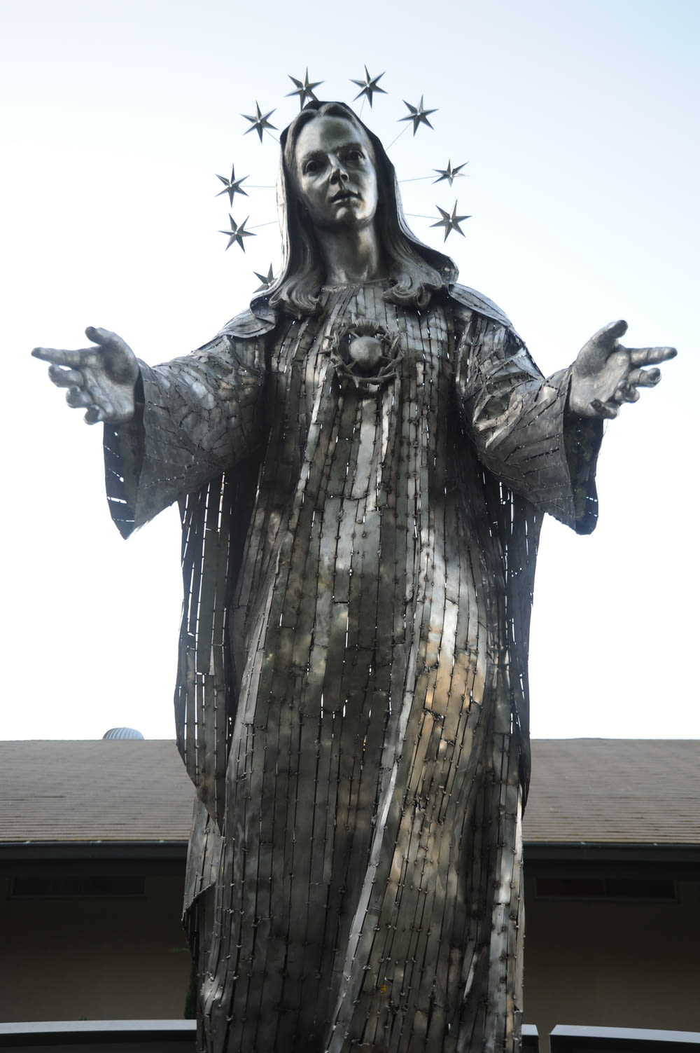 Mary concrete statue