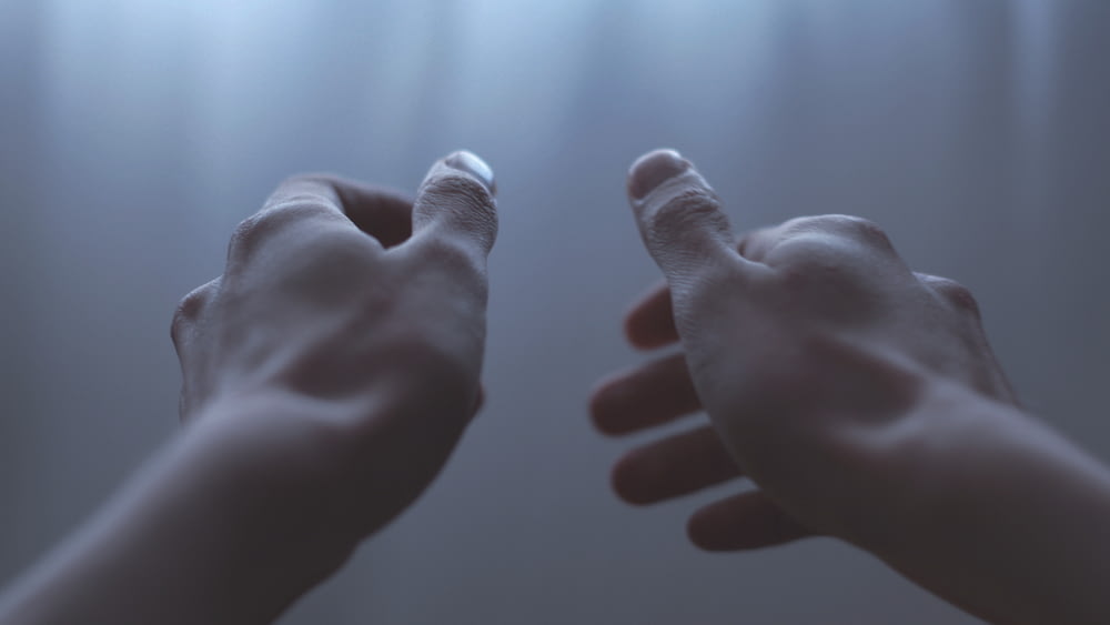 person's hand