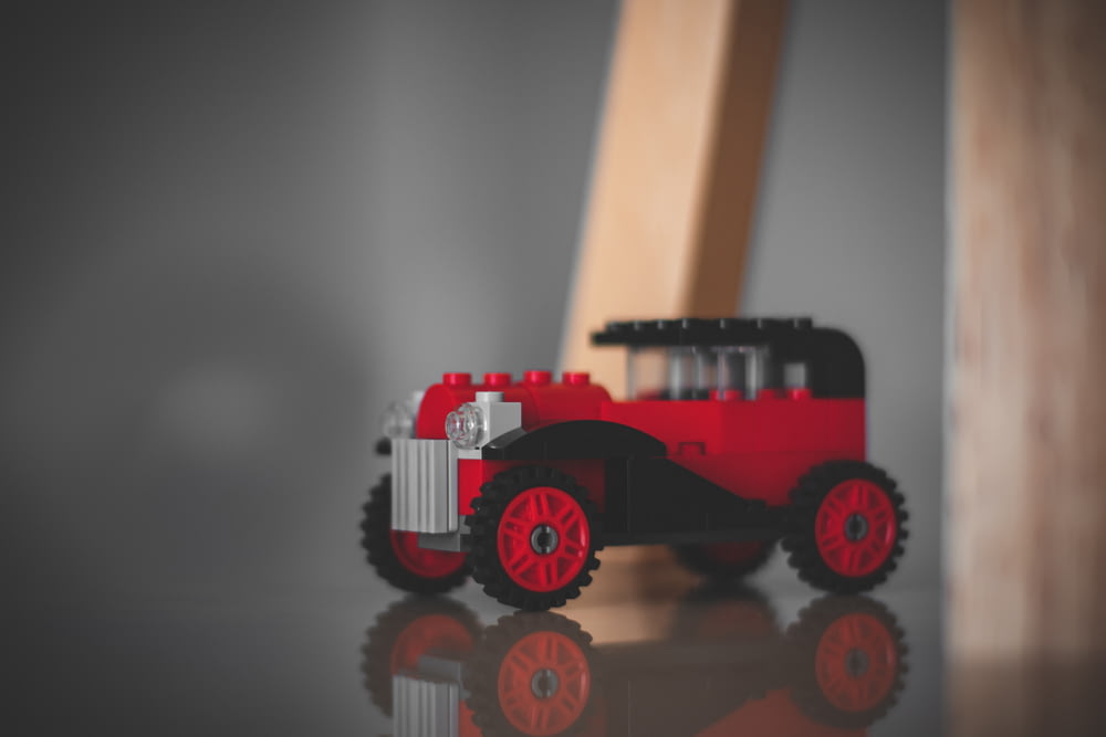 red and black brick classic vehicle toy