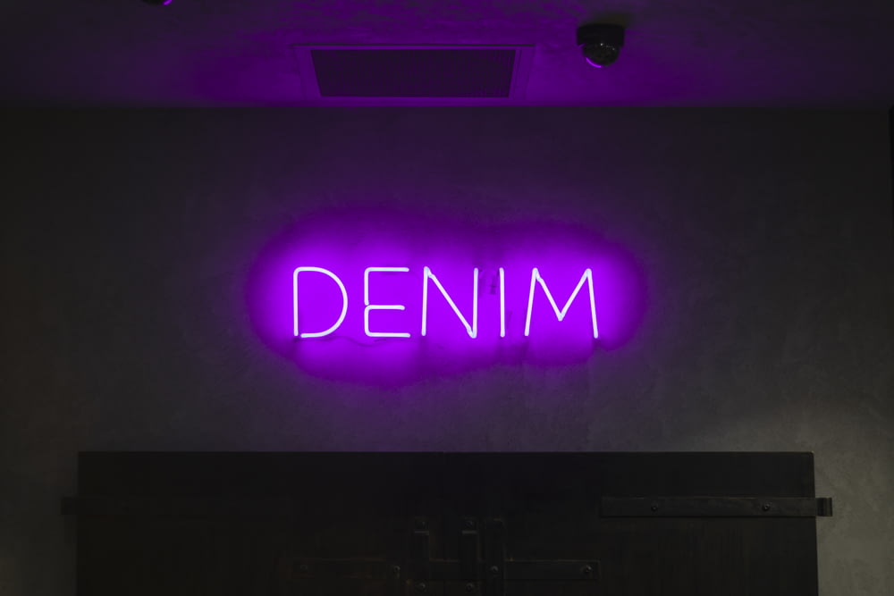 purple denim LED light