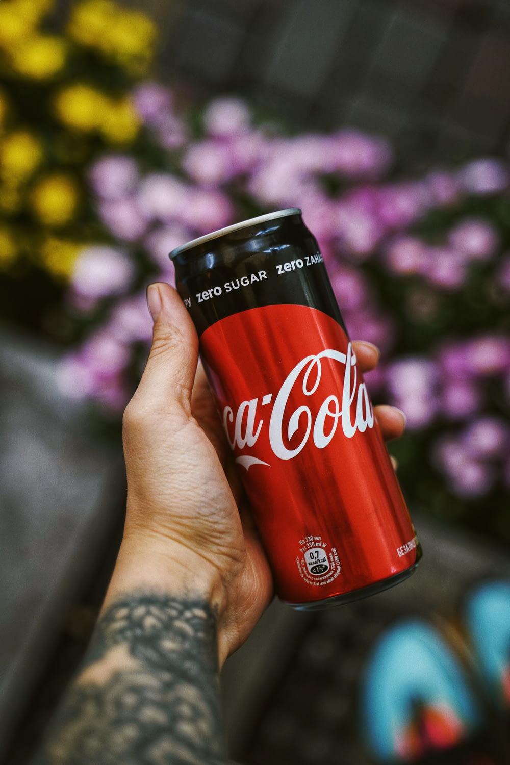 Lata de refresco Coca-Cola sin azúcar