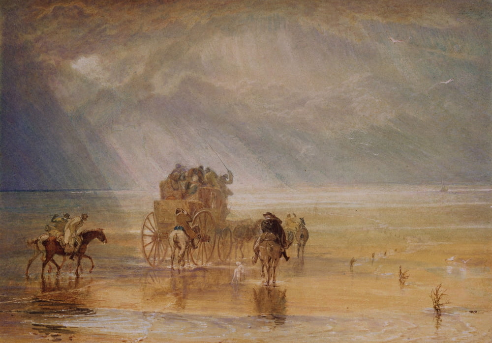 pintura da carruagem marrom