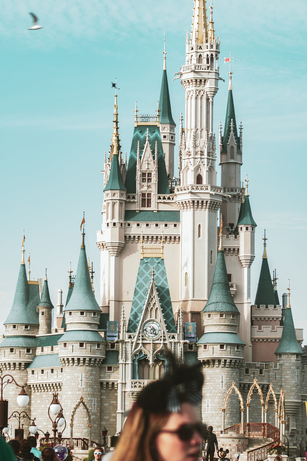 people walking near Disney World Cinderella Castle during daytime