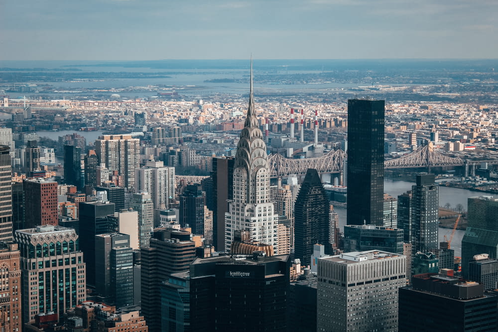 aerial photography of Chrysler Building during daytime