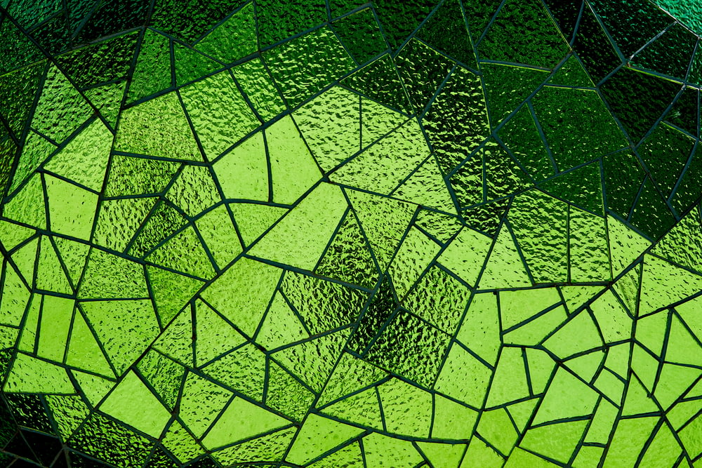 green and black square pattern
