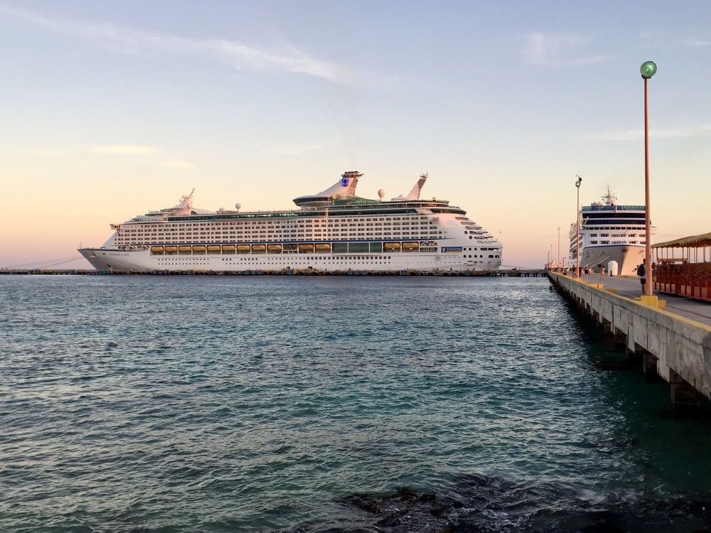 white cruise ship on sea during daytime