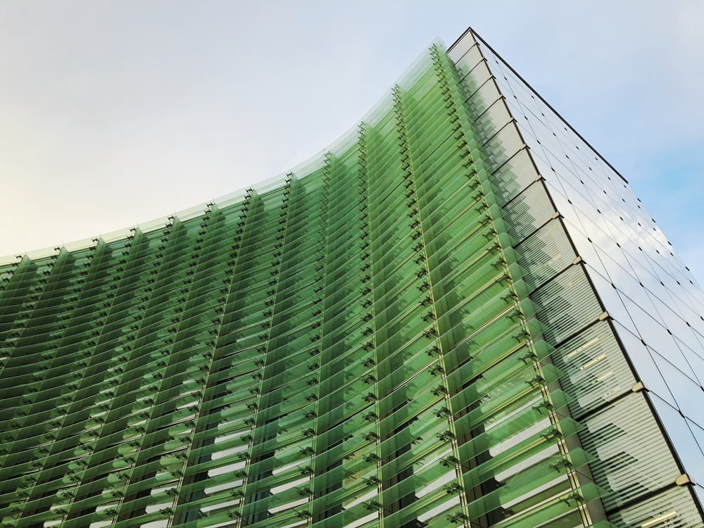 green and gray high rise building