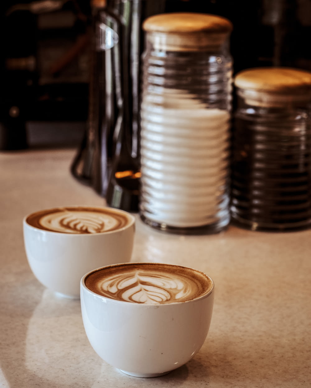 white ceramic cup with espresso