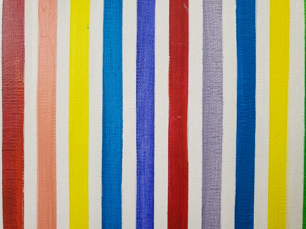 blue white and red striped textile