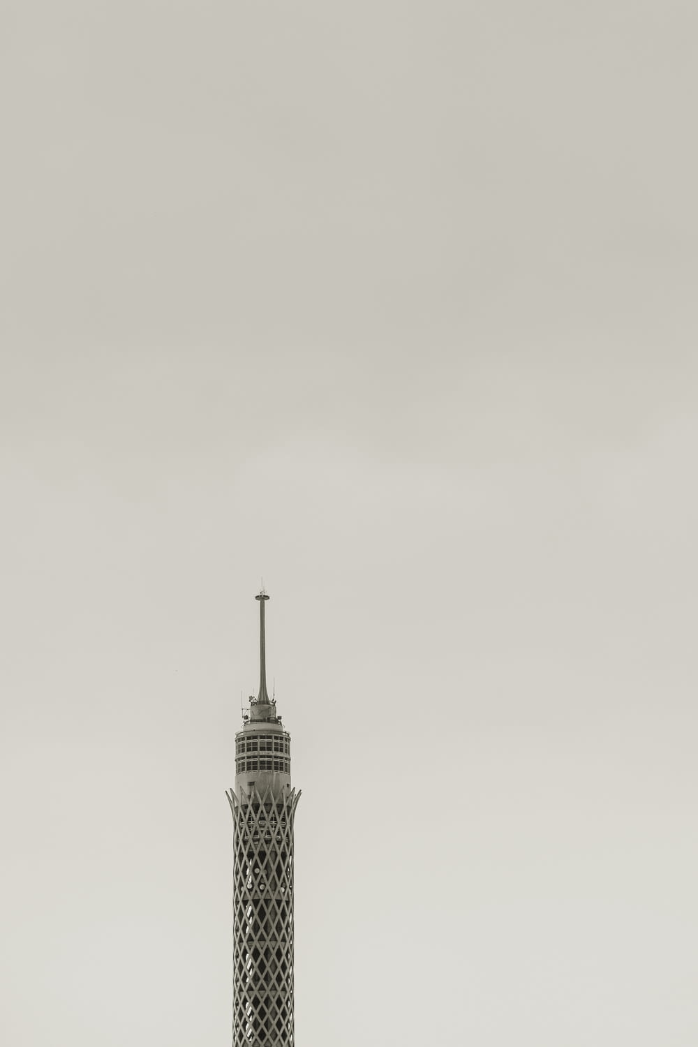 gray concrete tower under white sky during daytime