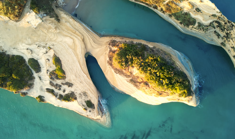 Vista aérea de la Isla Verde y Marrón