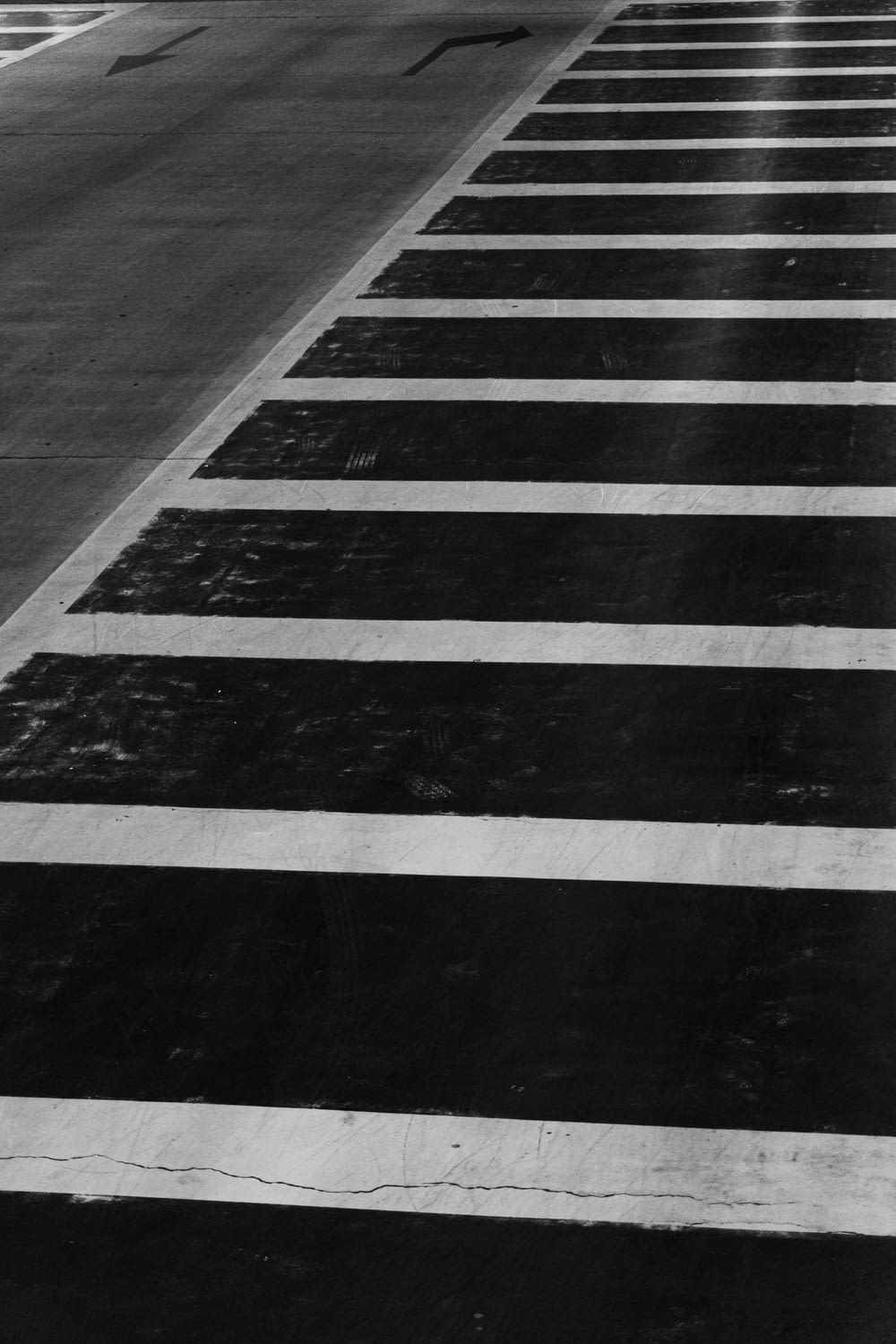 black and white pedestrian line