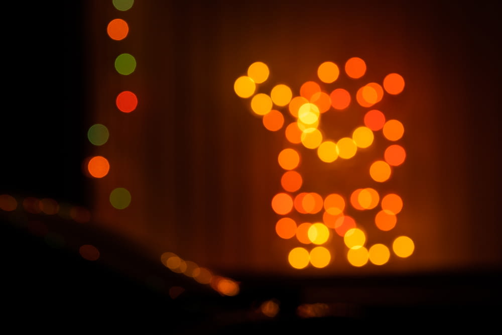 bokeh photography of lights during night time