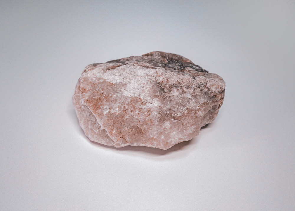brown and gray stone fragment