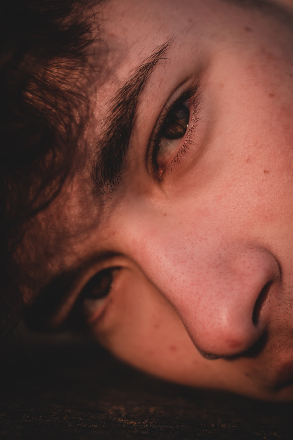 close up photo of persons face