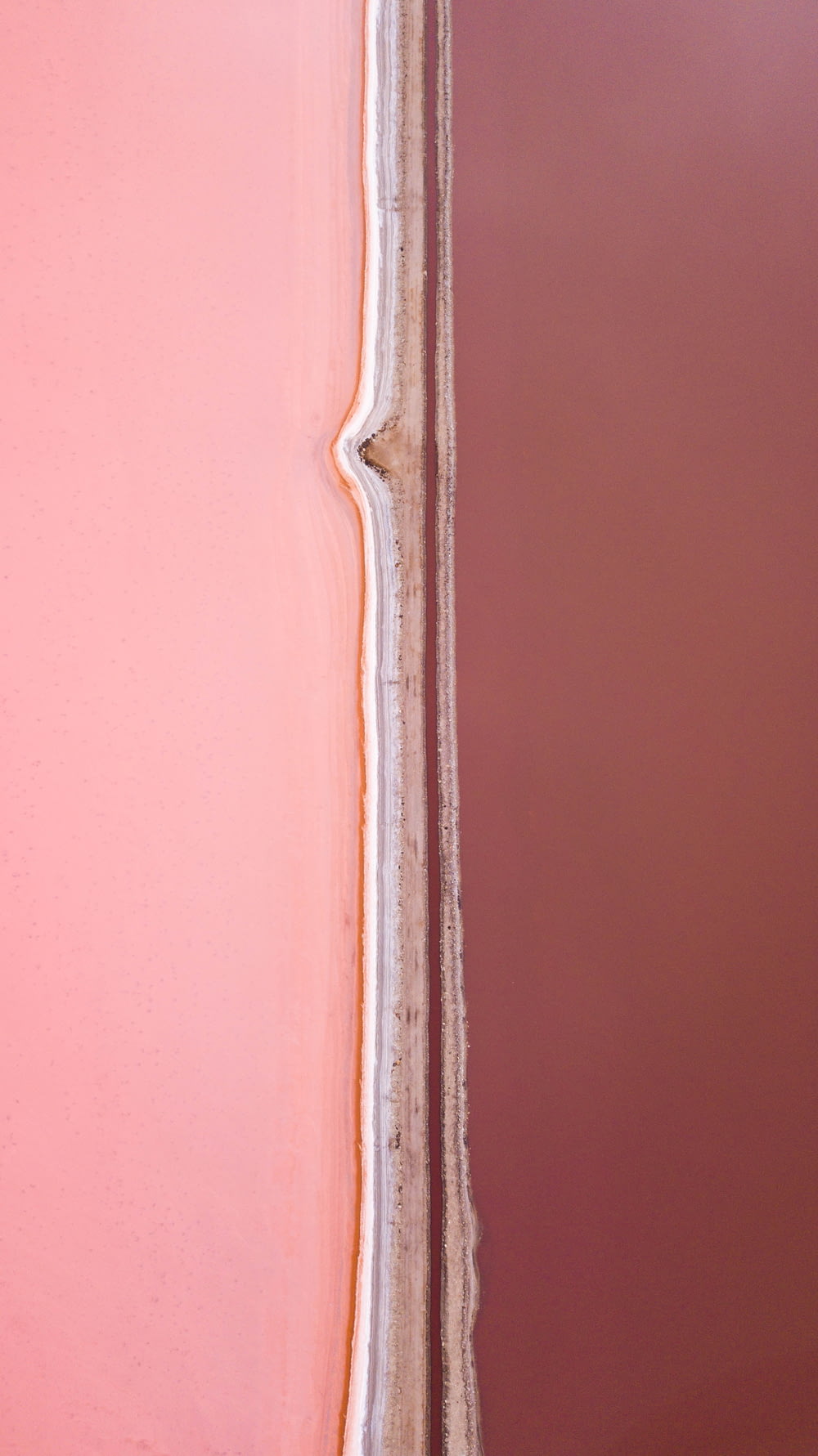 pink and white painted wall