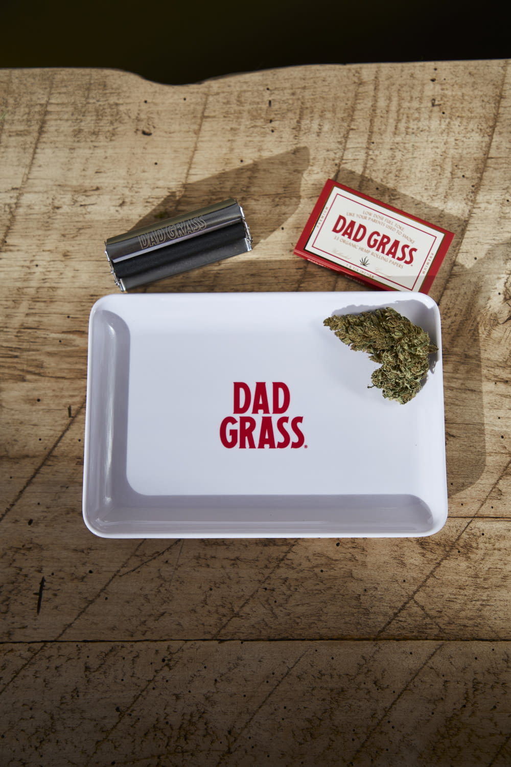 a tray that has a weed in it
