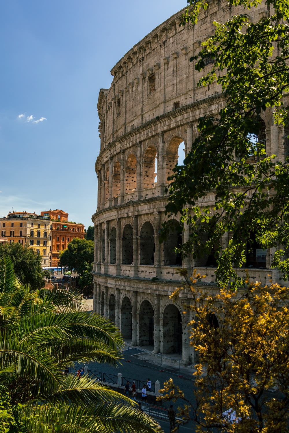 a view of the colossion in rome, italy