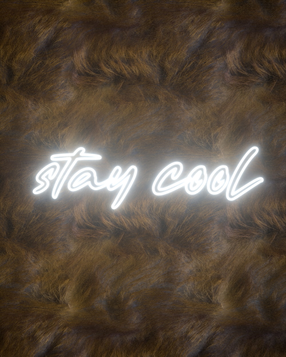 a neon sign that reads stay cool