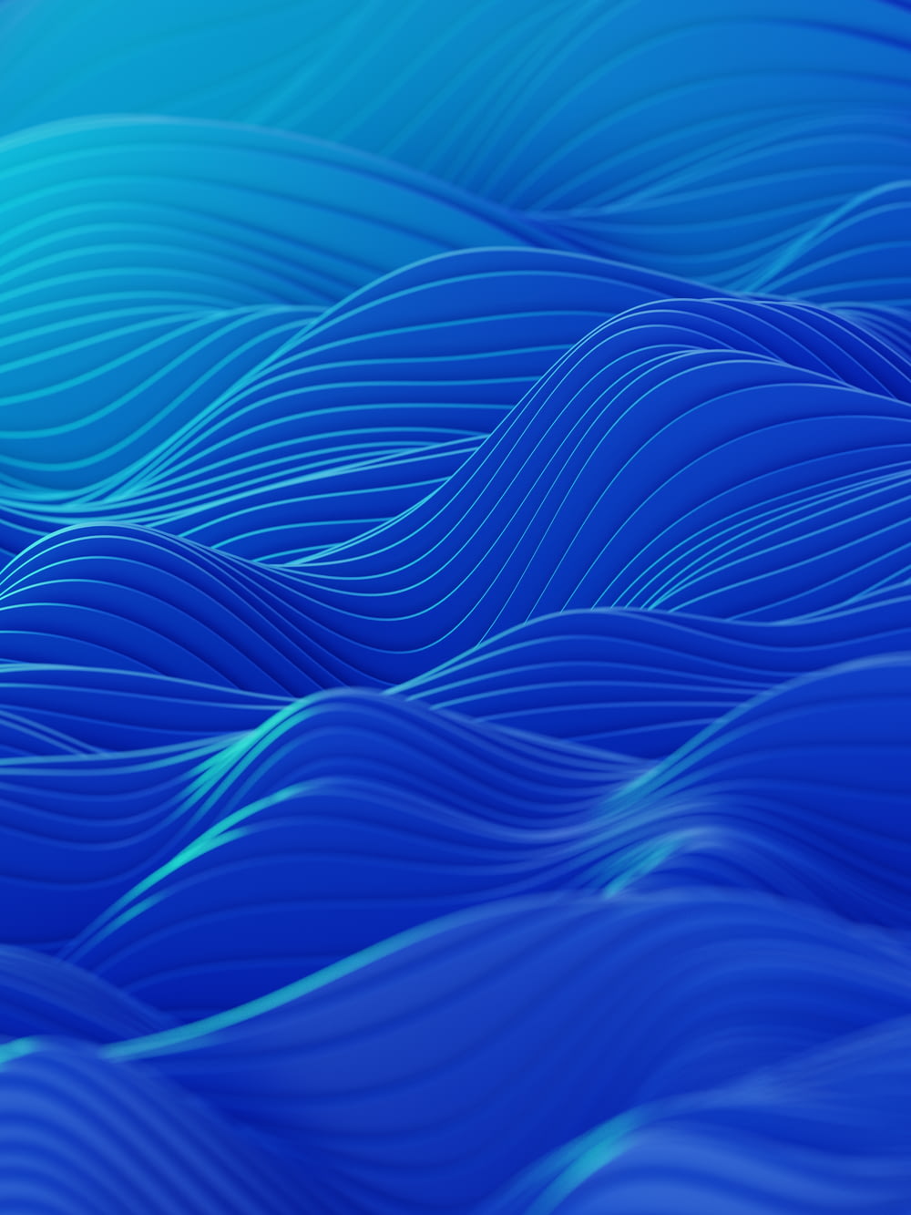uno sfondo blu astratto con linee ondulate