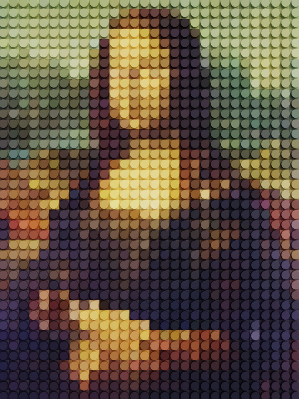 Ein Bild einer Frau aus Legos