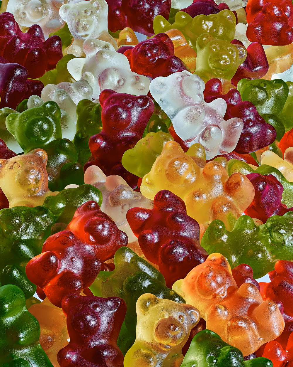 a lot of gummy bears that are all different colors