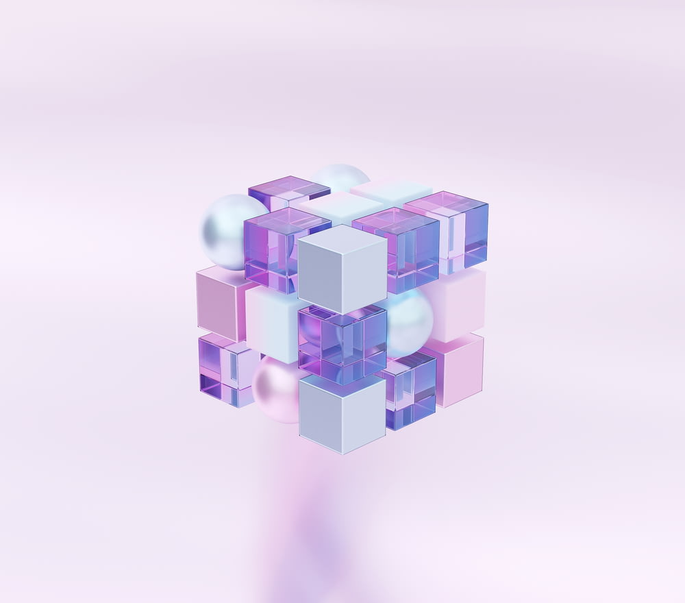 Una imagen estilizada de un cubo con muchos cubos más pequeños