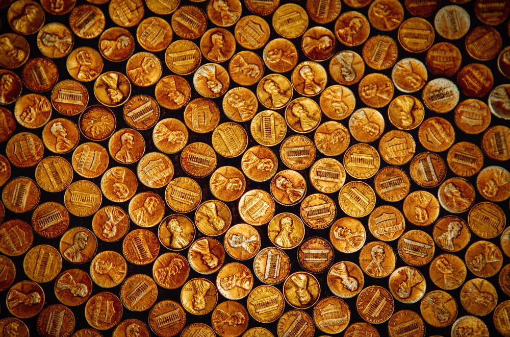 a close up of a bunch of wood logs
