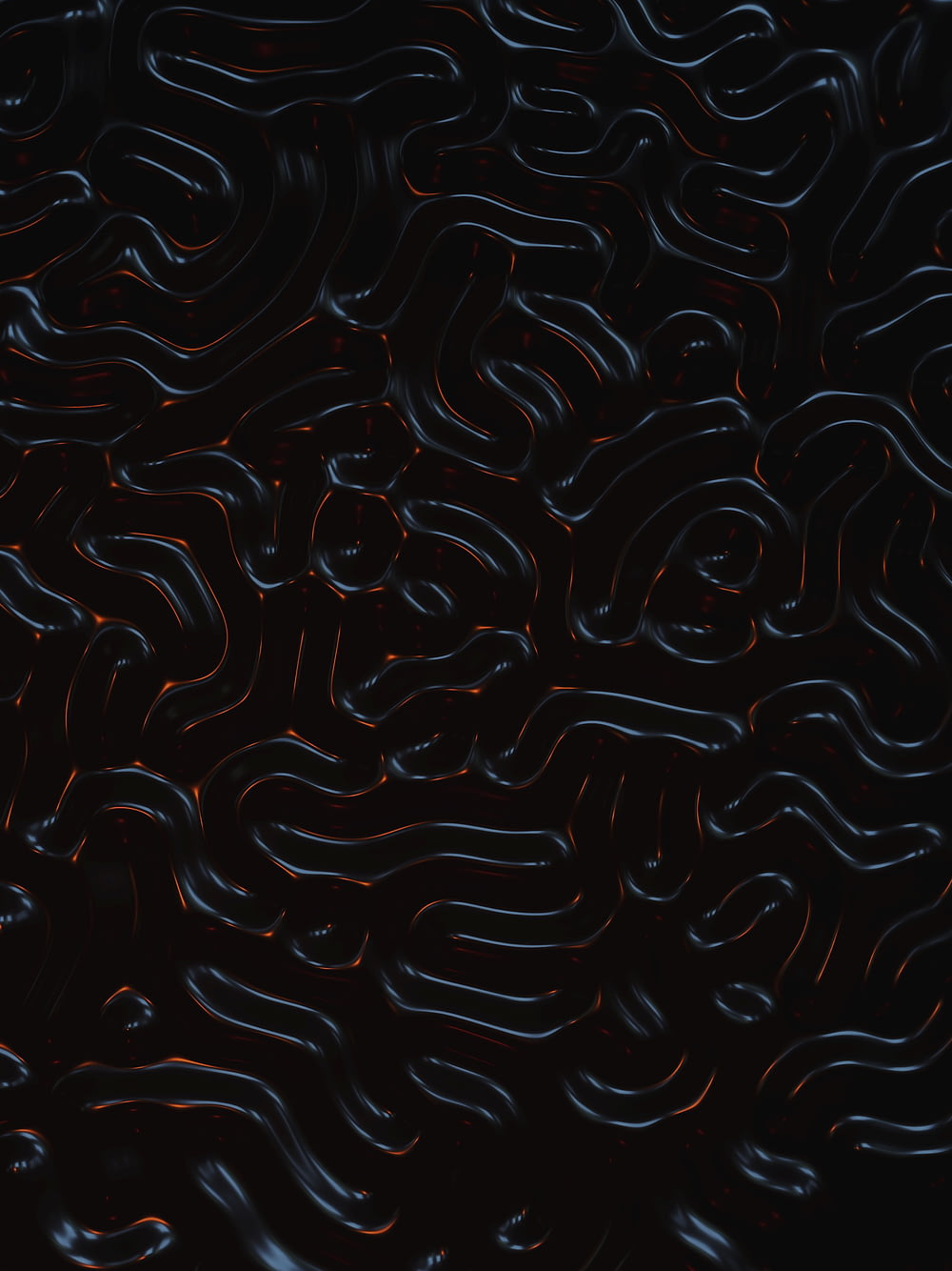 a black background with a lot of wavy lines