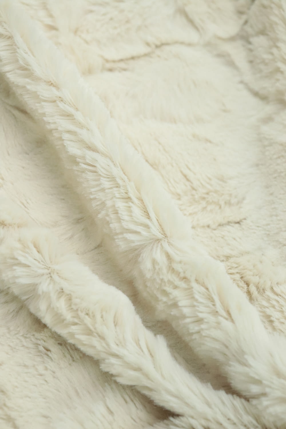 a close up of a white fur texture