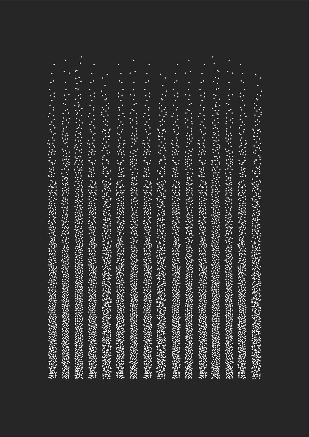 a black and white photo of a number of dots